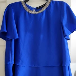 Zara Cobalt Blue Blouse
